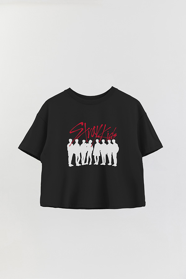 REMERA CROP ESTAMPADA SKZ 10