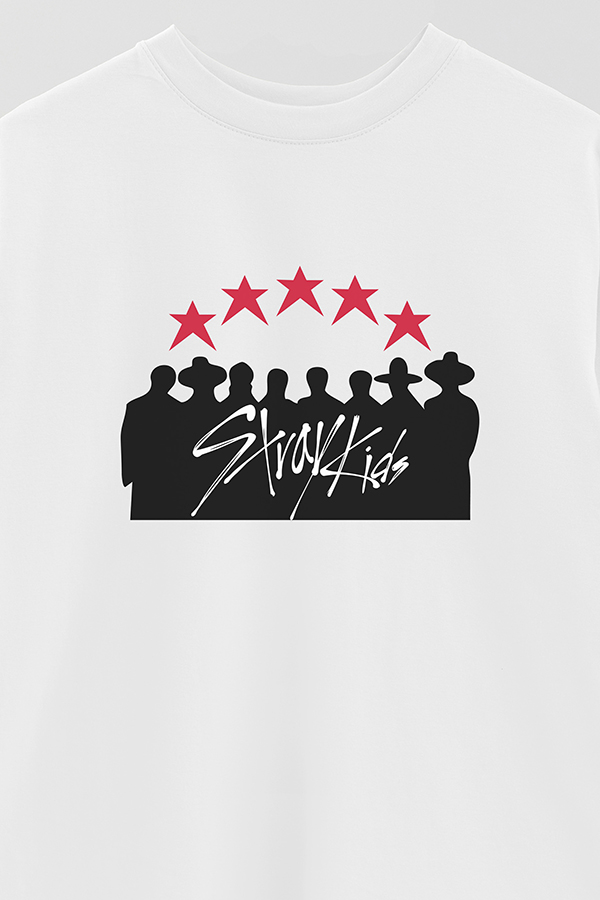 REMERA OVER ESTAMPADA SKZ 12