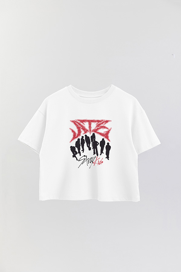 REMERA CROP ESTAMPADA SKZ 13