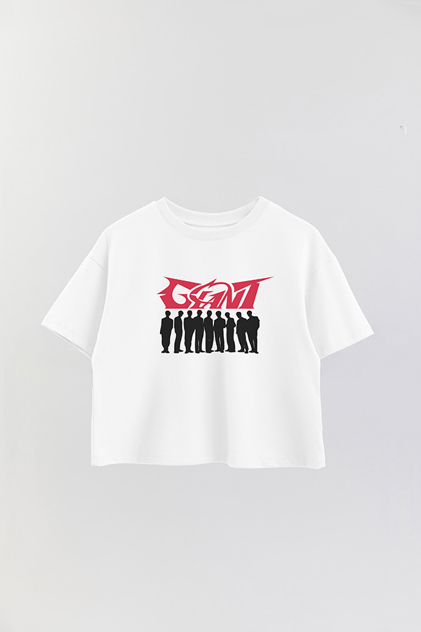 REMERA CROP ESTAMPADA SKZ GIANT