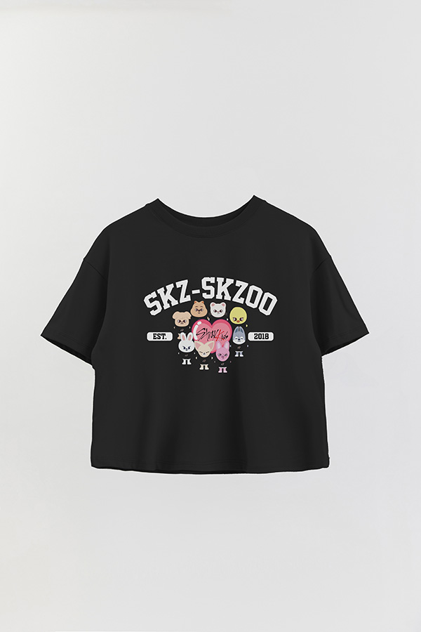 REMERA CROP ESTAMPADA SKZOO