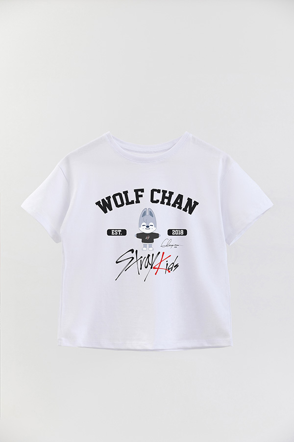 REMERA KID OVERSIZE SKZOO WOLF CHAN