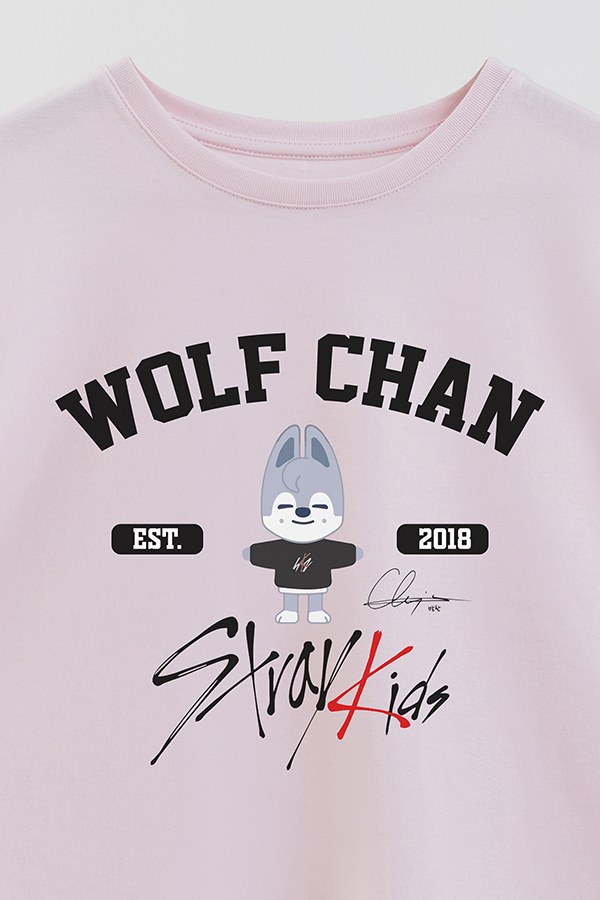 REMERA KID OVERSIZE SKZOO WOLF CHAN
