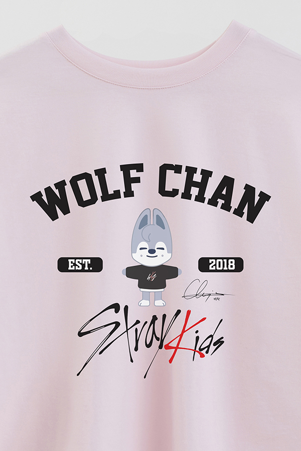REMERA CROP ESTAMPADA SKZOO WOLF CHAN