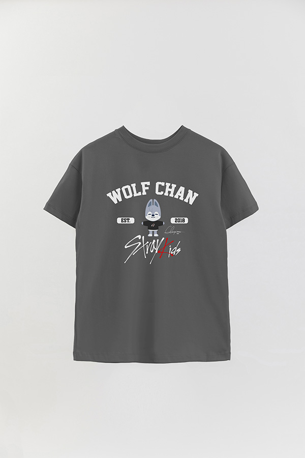 REMERA OVER ESTAMPADA SKZ00 WOLF CHAN