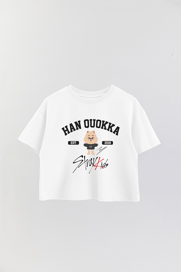 REMERA CROP ESTAMPADA SKZOO HAN QUOKKA