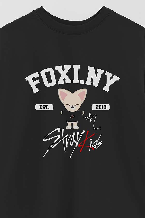 REMERA OVER ESTAMPADA SKZ00 FOXI.NY