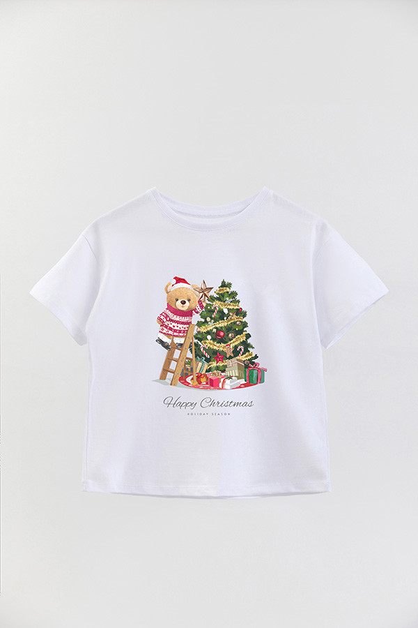 REMERA GIRL OVER TEDDY XMAS 6