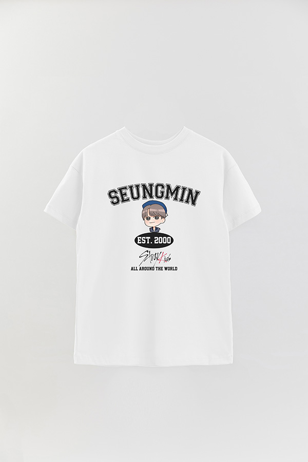 REMERA OVER ESTAMPADA SKZ VST SEUNGMIN
