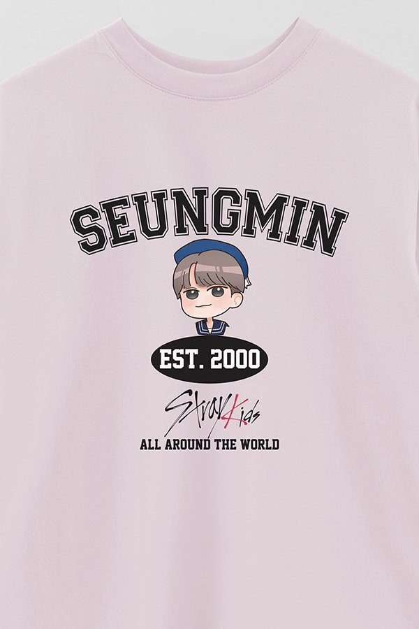 REMERA OVER ESTAMPADA SKZ VST SEUNGMIN