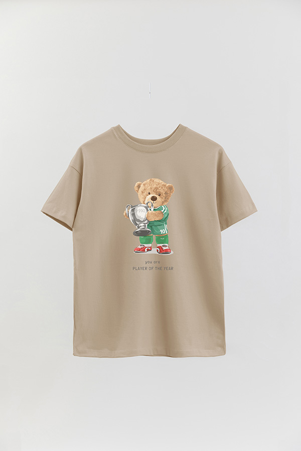 REMERA OVER ESTAMPADA UNISEX TEDDY CHAMP