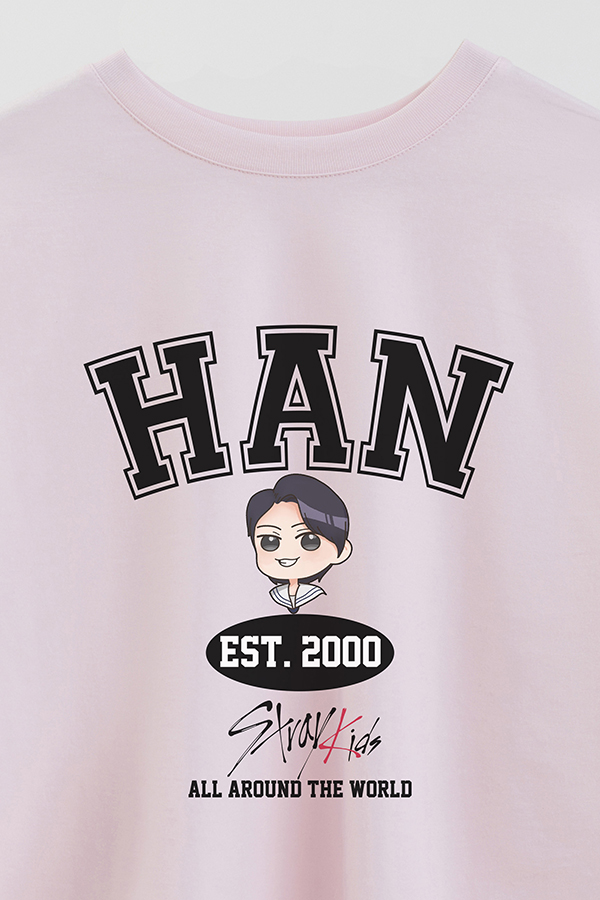 REMERA CROP ESTAMPADA SKZ VST HAN
