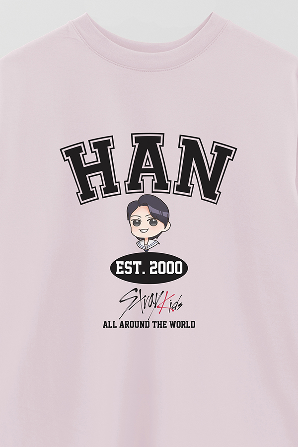 REMERA OVER ESTAMPADA SKZ VST HAN