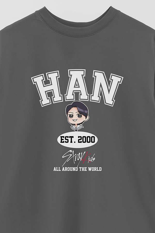 REMERA OVER ESTAMPADA SKZ VST HAN