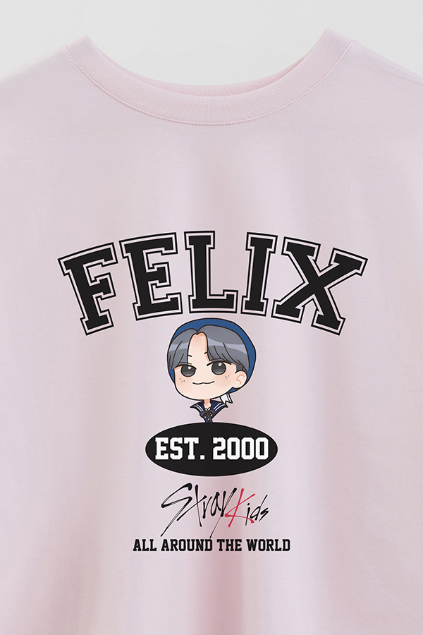 REMERA CROP ESTAMPADA SKZ VST FELIX