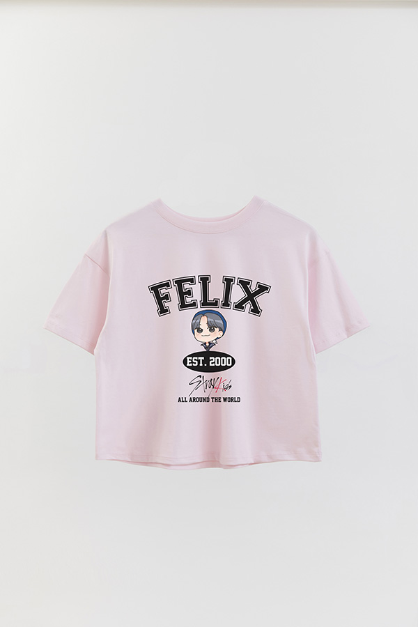 REMERA CROP ESTAMPADA SKZ VST FELIX