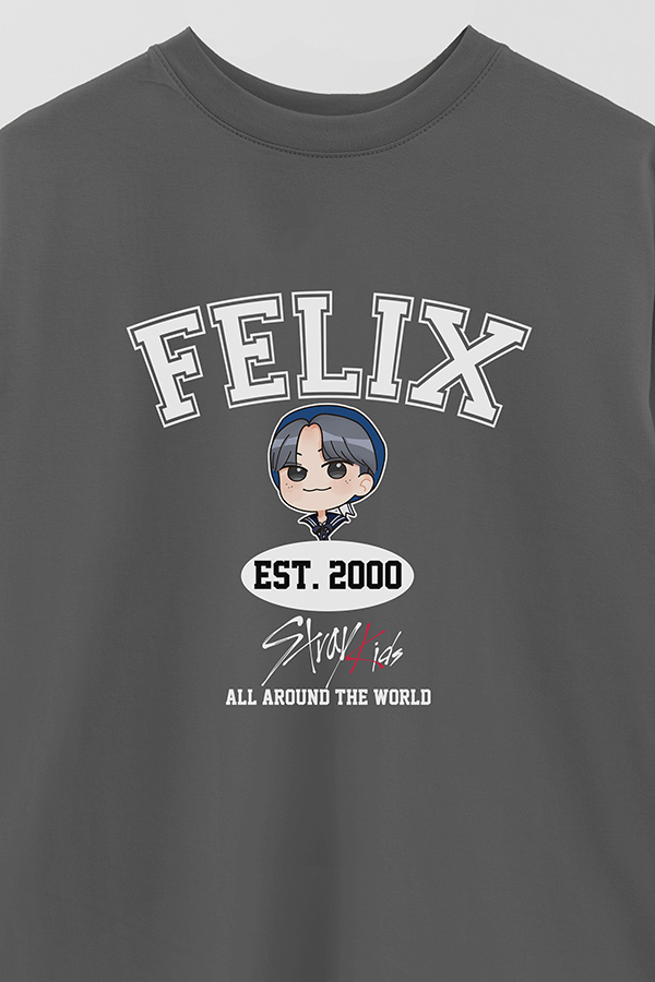 REMERA OVER ESTAMPADA SKZ VST FELIX