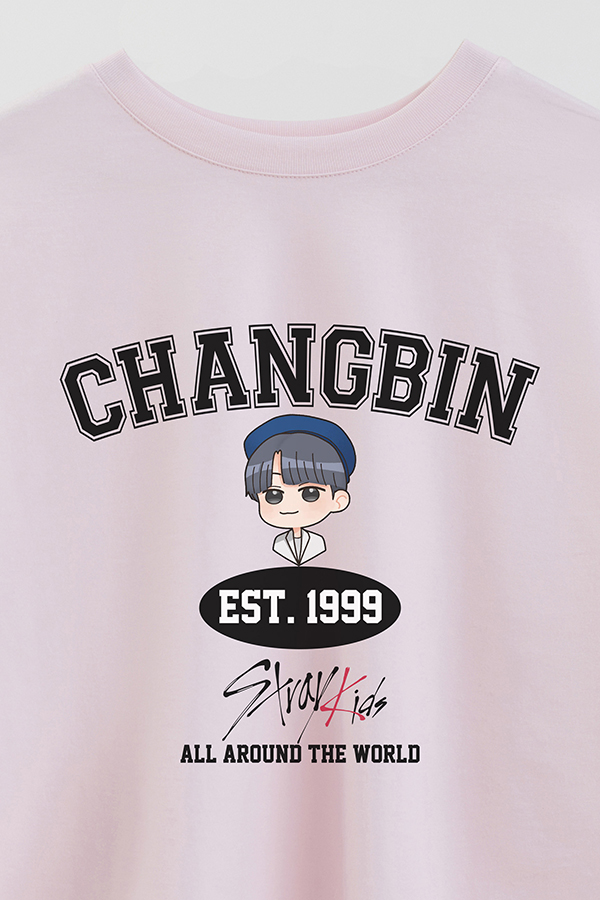 REMERA CROP ESTAMPADA SKZ VST CHANGBIN