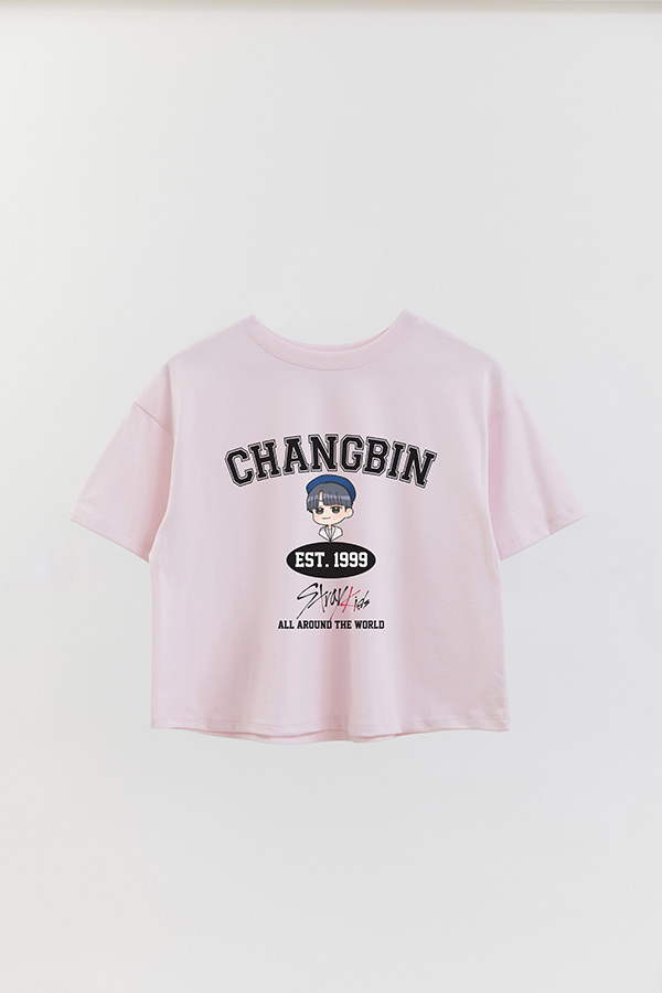 REMERA CROP ESTAMPADA SKZ VST CHANGBIN
