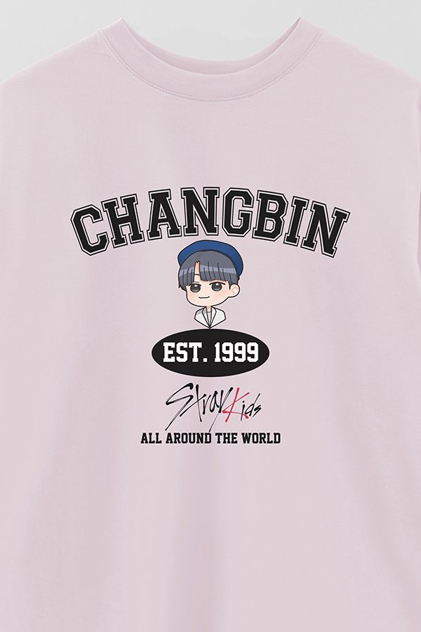REMERA OVER ESTAMPADA SKZ VST CHANGBIN