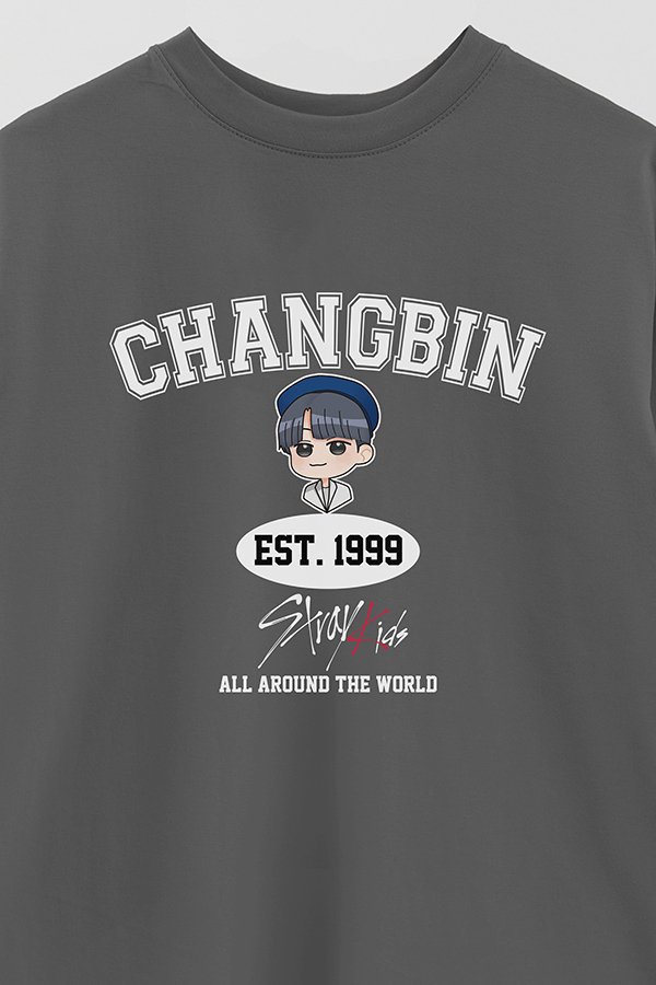 REMERA OVER ESTAMPADA SKZ VST CHANGBIN