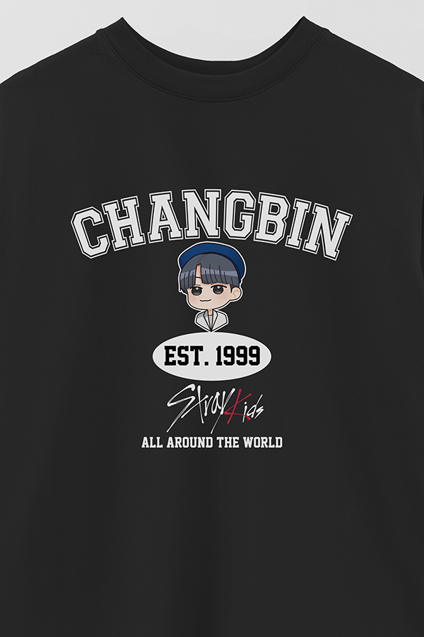REMERA OVER ESTAMPADA SKZ VST CHANGBIN