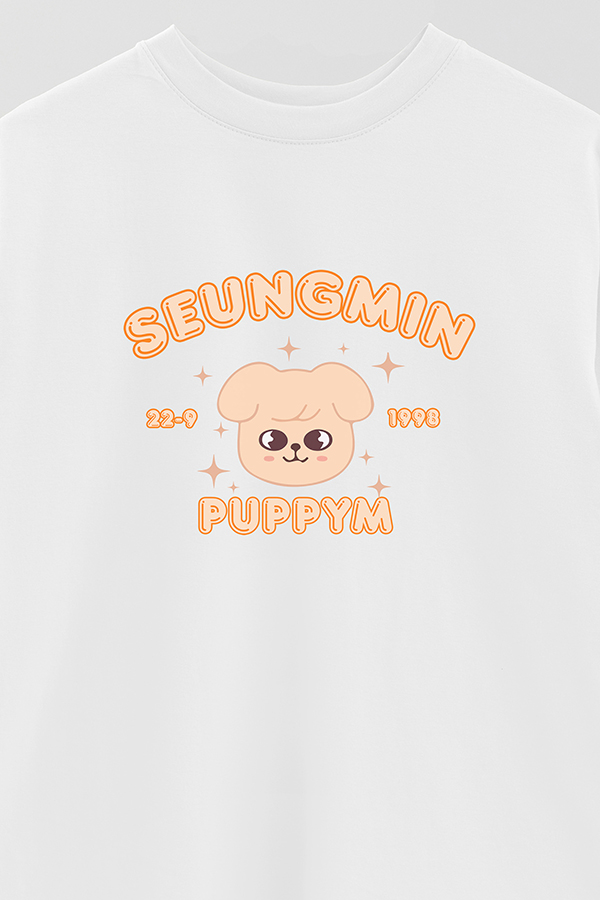 REMERA OVER ESTAMPADA SKZOO6 SEUNGMIN