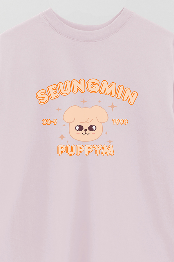 REMERA OVER ESTAMPADA SKZOO6 SEUNGMIN