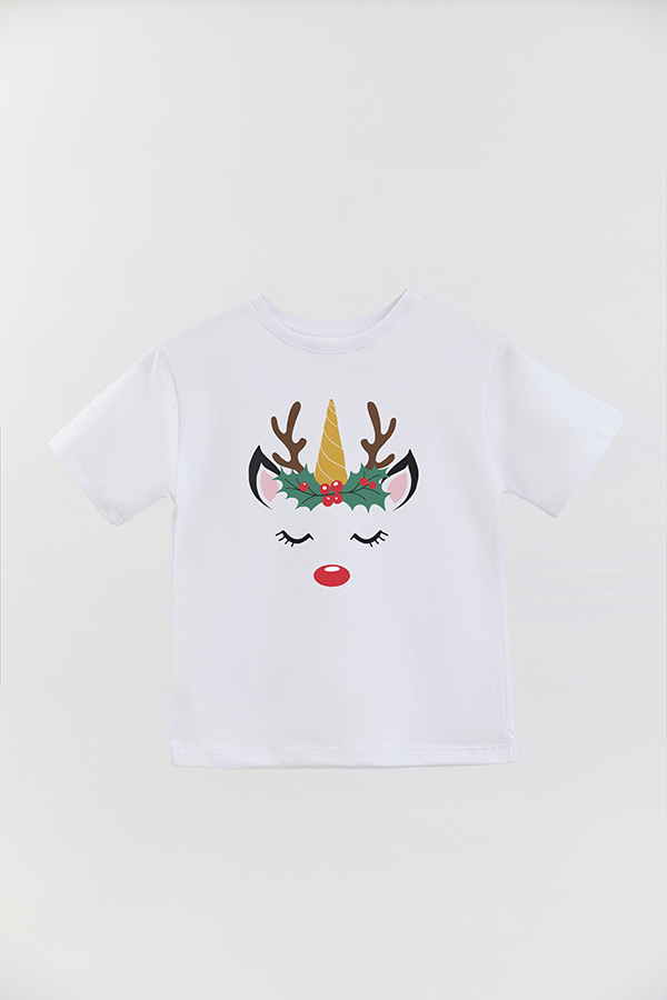 REMERA BASICA ESTAMPADA UNICORN GOLD