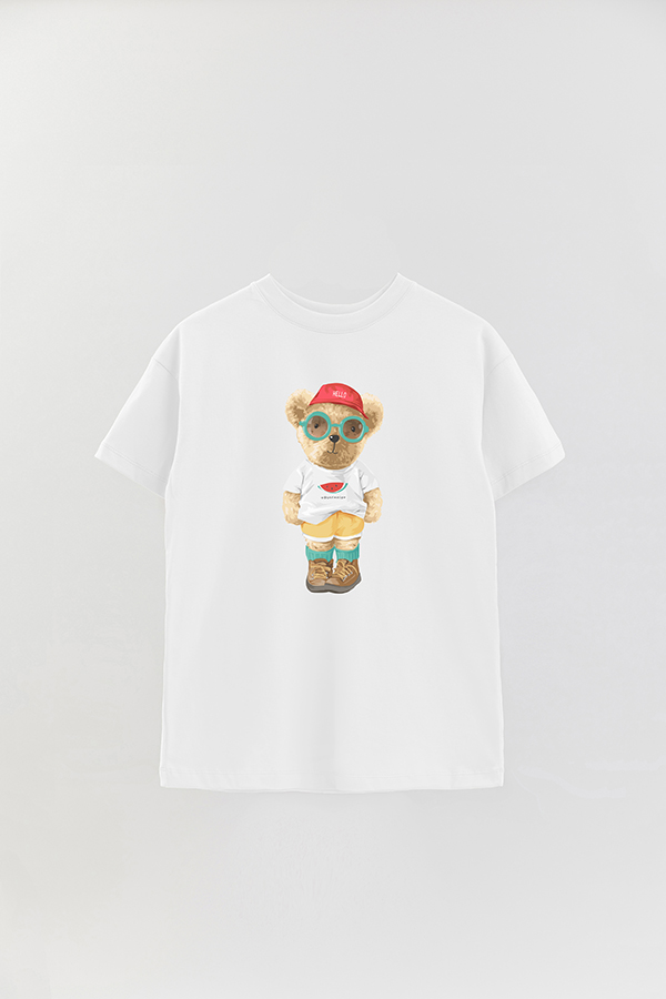 REMERA OVER ESTAMPADA UNISEX TEDDY WATERMELON