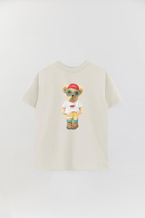 REMERA OVER ESTAMPADA UNISEX TEDDY WATERMELON
