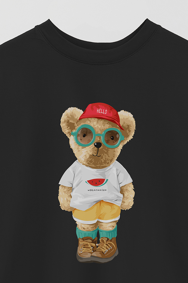 REMERA OVER ESTAMPADA UNISEX TEDDY WATERMELON