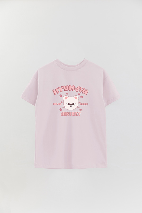 REMERA OVER ESTAMPADA SKZOO6 HYUNJIN