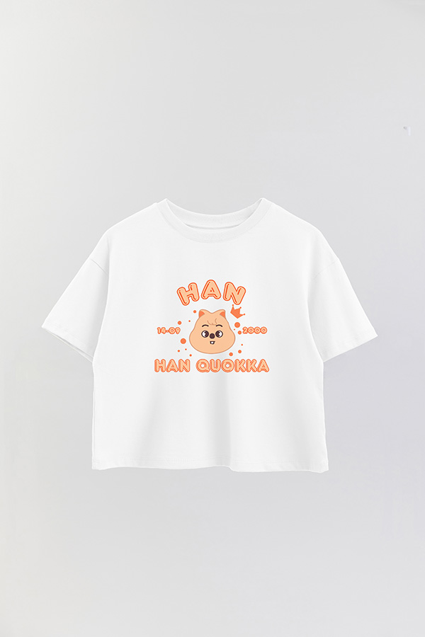 REMERA CROP ESTAMPADA SKZOO6 HAN
