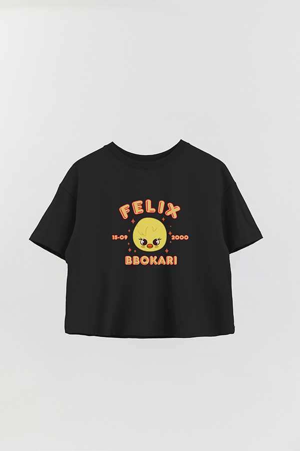 REMERA CROP ESTAMPADA SKZOO6 FELIX