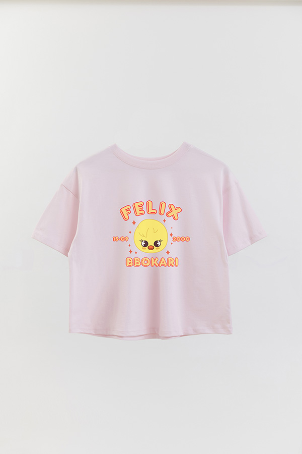 REMERA CROP ESTAMPADA SKZOO6 FELIX