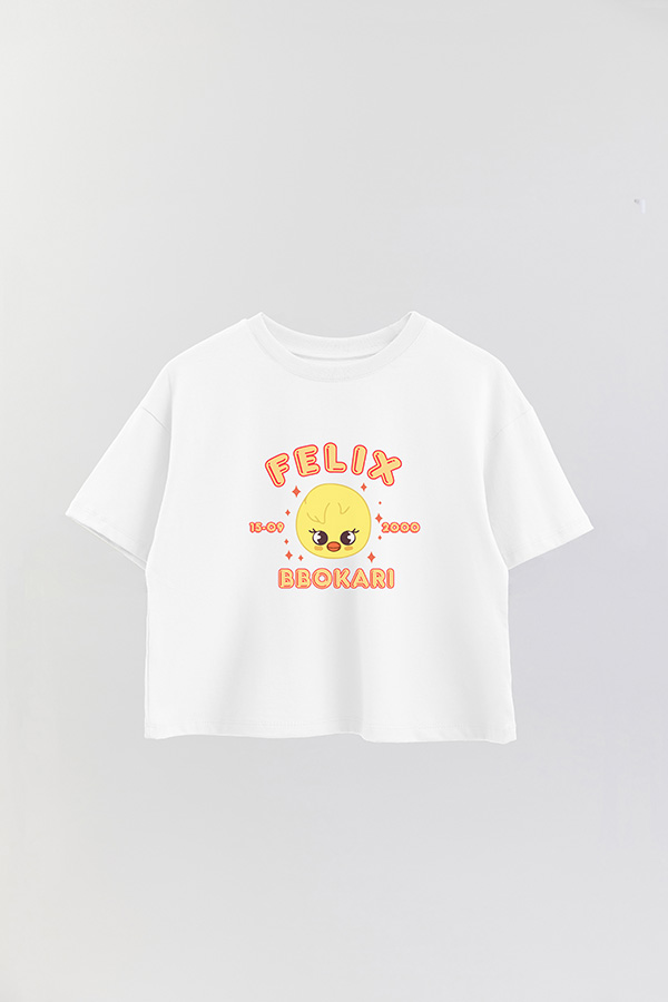 REMERA CROP ESTAMPADA SKZOO6 FELIX