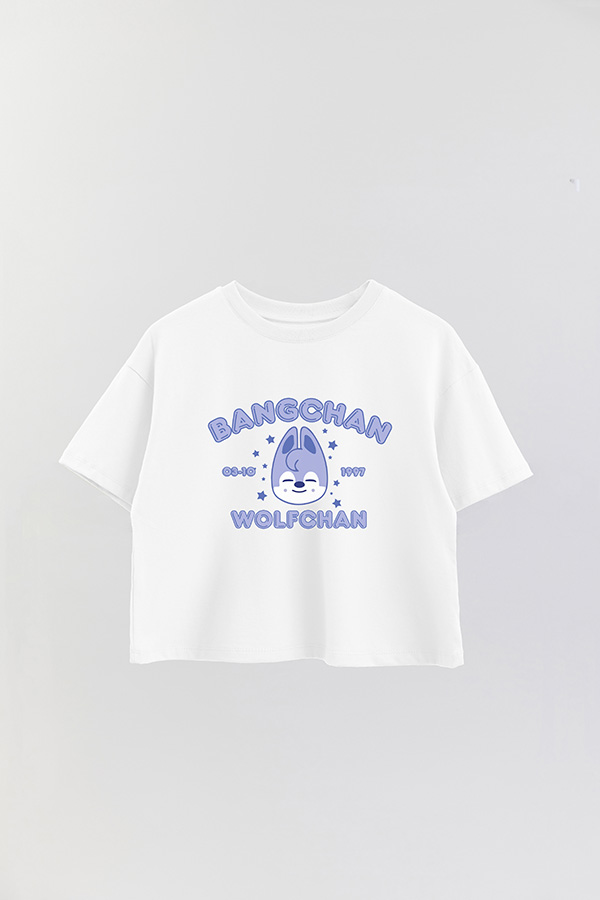 REMERA CROP ESTAMPADA SKZOO6 BANGCHAN