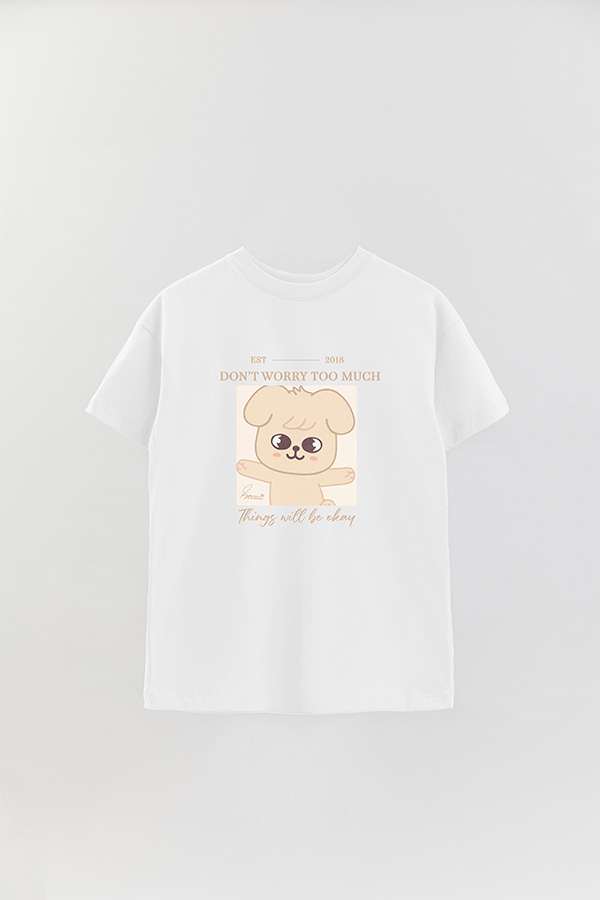 REMERA OVER ESTAMPADA SKZOO4 SEUNGMIN