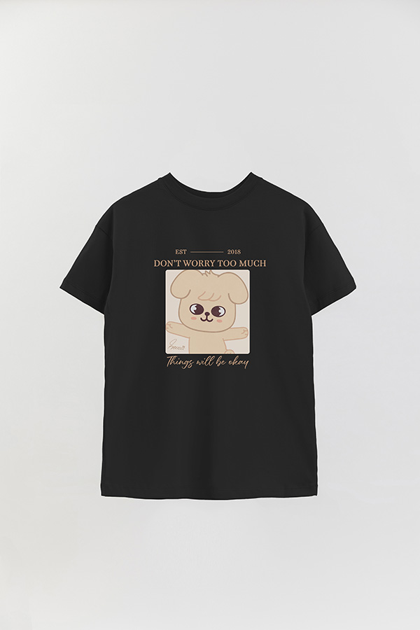 REMERA OVER ESTAMPADA SKZOO4 SEUNGMIN