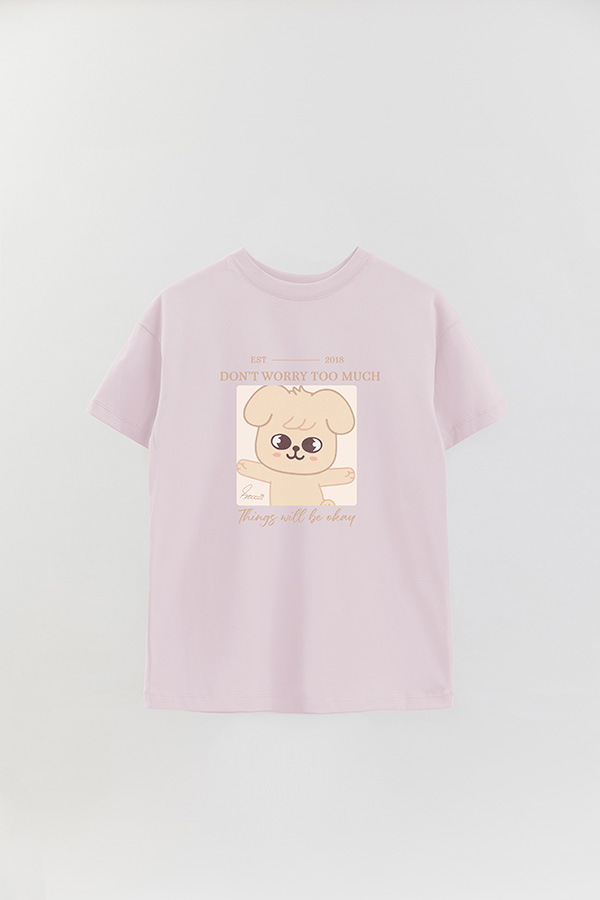 REMERA OVER ESTAMPADA SKZOO4 SEUNGMIN