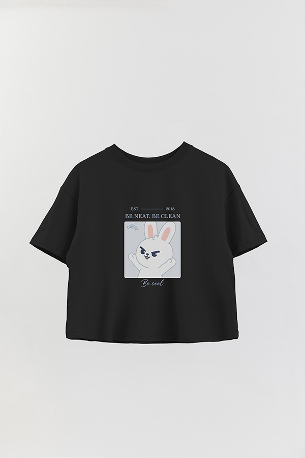 REMERA CROP ESTAMPADA SKZOO4 LEE KNOW