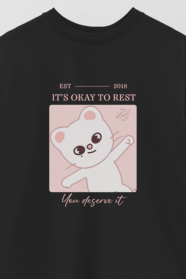 REMERA OVER ESTAMPADA SKZOO4 HYUNJIN