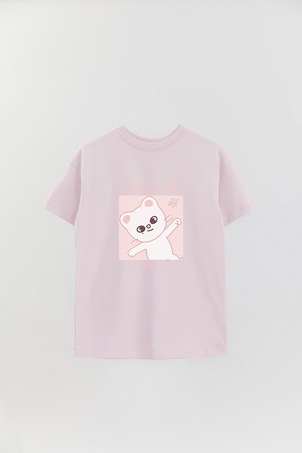 REMERA OVER ESTAMPADA SKZOO4 HYUNJIN