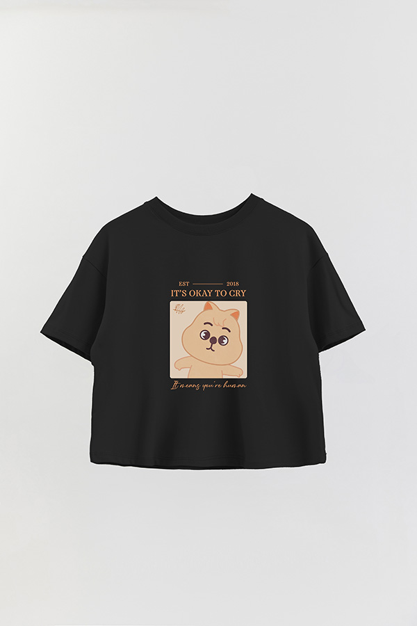 REMERA CROP ESTAMPADA SKZOO4 HAN