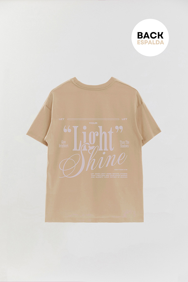 REMERA OVER ESTAMPADA UNISEX ESPALDA LIGHT 1