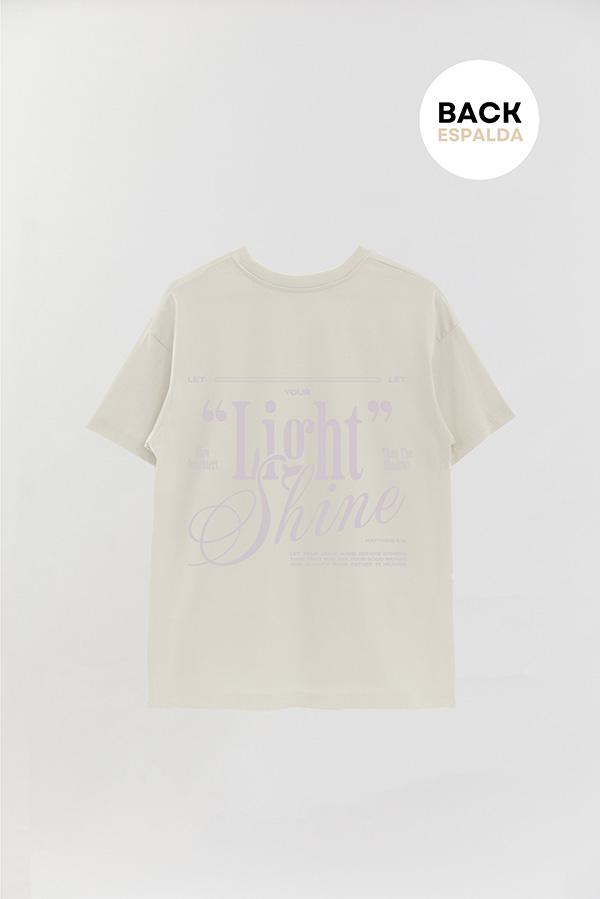 REMERA OVER ESTAMPADA UNISEX ESPALDA LIGHT 1