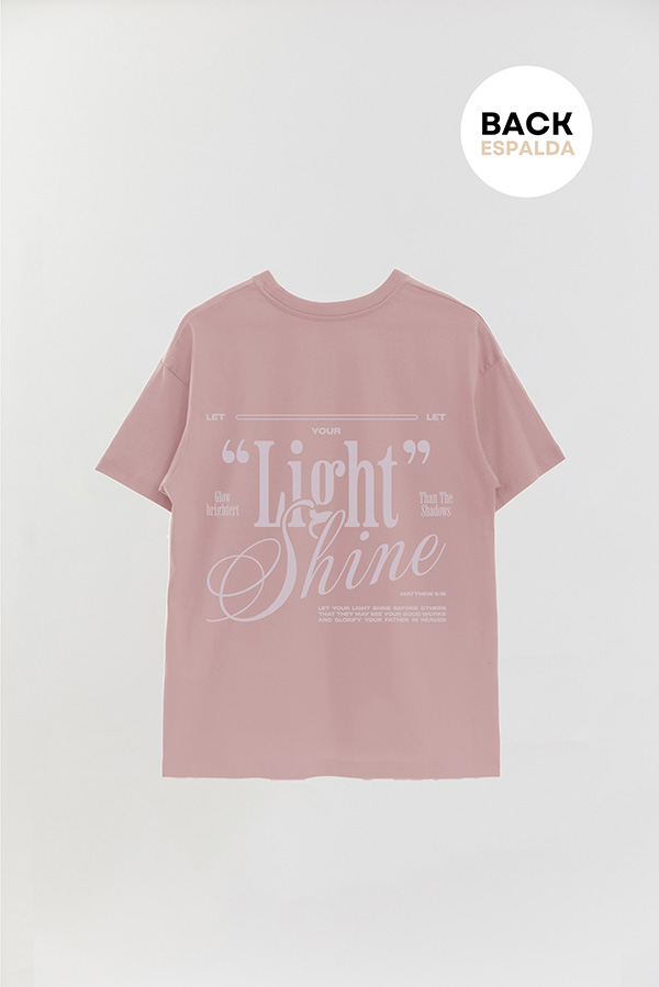 REMERA OVER ESTAMPADA UNISEX ESPALDA LIGHT 1