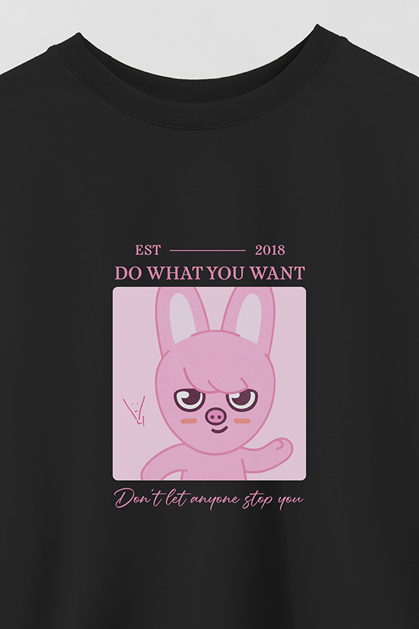 REMERA CROP ESTAMPADA SKZOO4 CHANGBIN