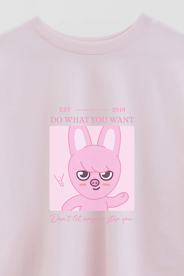 REMERA CROP ESTAMPADA SKZOO4 CHANGBIN